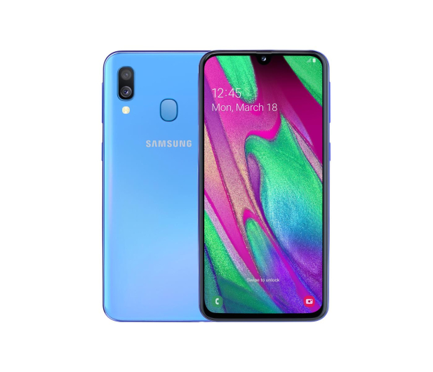 SAMSUNG Galaxy A40 Niebieski (A405F) - 487566 - zdjęcie